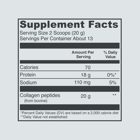Vital Proteins Collagen Peptides Powder Unflavored 9.33 OZ+ 20 Count Stick Pack