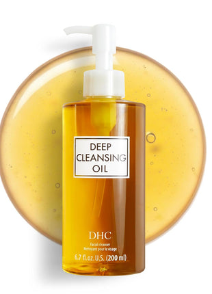 DHC Deep Cleansing Oil, Makeup Remover, Gentle Oil Cleanser, 6.7 oz | Facial Cleansing Oil, Blackhead Remover, Cleanses without Clogging Pores, Residue-Free, Fragrance and Colorant Free