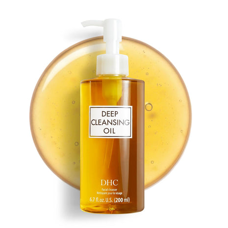 DHC Deep Cleansing Oil, Makeup Remover, Gentle Oil Cleanser, 6.7 oz | Facial Cleansing Oil, Blackhead Remover, Cleanses without Clogging Pores, Residue-Free, Fragrance and Colorant Free