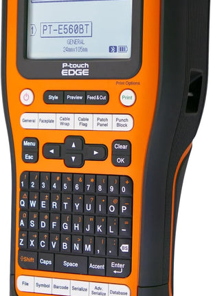 Brother PT-E560BTVP P-Touch Edge Handheld Industrial Label Printer with Bluetooth and Dual auto-Cutter (up to 24mm Labels)