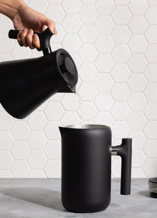 Fellow Corvo EKG Pro Gooseneck Electric Kettle for Pour Over Coffee & Tea | Precise Temp Control, Quick Heating, Stainless Steel, Brew Timer, Scheduling, LCD Display, Hold Mode, 0.9 Liter, Matte Black