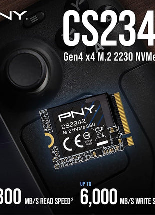 PNY CS2342 2TB Gen4 PCIe NVMe M.2 2230 3D NAND SSD – Up to 7,300/6,000 MB/s – PC/Laptop/Gaming Upgrade – Perfect for Steam Deck, ASUS ROG Ally, MSI Claw – Internal Solid-State Drive M230CS2342-2TB-TB
