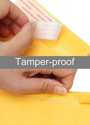 packbabol Kraft Bubble Mailers 4x8 Inch 100 Pcs,Small Self-Sealing Mail Shipping Bags,Yellow Padded Envelopes #000
