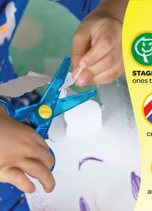 Crayola Toddler Safety Scissors (3pk), Blunt Tip Training Scissors for Preschool Learning Activities, Right & Left Handed, Toddler Arts & Crafts Essentials