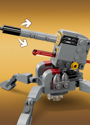 LEGO Star Wars 501st Clone Troopers Battle Pack Toy Set, Buildable AV-7 Anti Vehicle Cannon, with 4 Clone Trooper Minifigures, Portable Travel Toy, Great Birthday Gift for Kids Ages 6 and Up, 75345