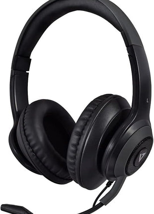 V7 Premium Over-Ear Stereo Headset, Boom Mic, PC, Mac, Tablets, Laptop Computer, Gaming, Video Conferencing, 3.5mm, USB