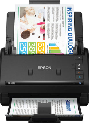 Epson Workforce ES-400 II Color Duplex Desktop Document Scanner for PC and Mac, with Auto Document Feeder (ADF) (Renewed)