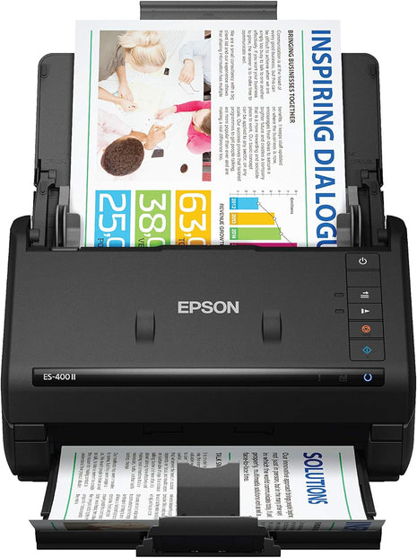 Epson Workforce ES-400 II Color Duplex Desktop Document Scanner for PC and Mac, with Auto Document Feeder (ADF) (Renewed)