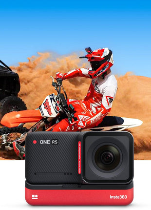 insta360 ONE RS Twin Edition - Waterproof 4K 60fps Action Camera & 5.7K 360 Camera with Interchangeable Lenses, Stabilization, 48MP Photo, Active HDR, AI Editing