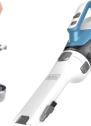Black+Decker, Dustbuster AdvancedClean Handheld Vacuum Cordless, Compact Home and Car Vacuum with Crevice Tool, Rotating Nozzle and Charging Station
