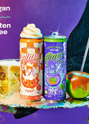 Alani Nu VARIETY PACK - WITCH'S BREW & PUMPKIN CREAM Sugar Free, Low Calorie Energy Drinks, 200mg Caffeine, Antioxidants, Biotin B Vitamins, Zero Sugar, 15 Calories or Less, 12 Fl Oz Cans (12 Pack)