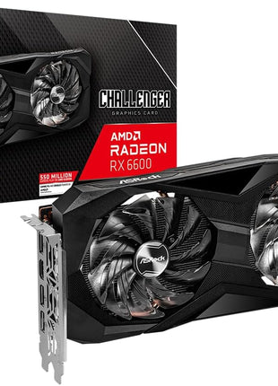 ASROCK AMD Radeon RX 6600 Challenger D Dual Fan 8GB GDDR6 PCIE 4.0 Graphics Card