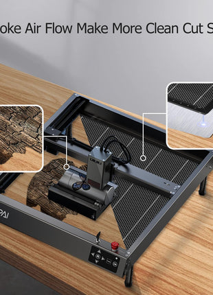 YOOPAI Honeycomb Laser Bed 500x500mm Honeycomb Working Table with Aluminum Panel for Laser Cutter Engraver Accessories, Desktop Protection, Fast Heat and Smoke Dissipation 19.68 inchx19.68 inch