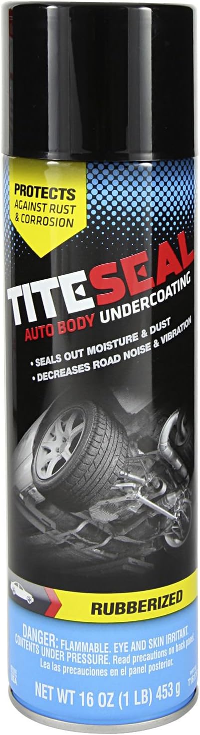 TITESEAL by GUNK T1617R-12PK Rubberized Auto Body Undercoating - 16 oz., (Case of 12)