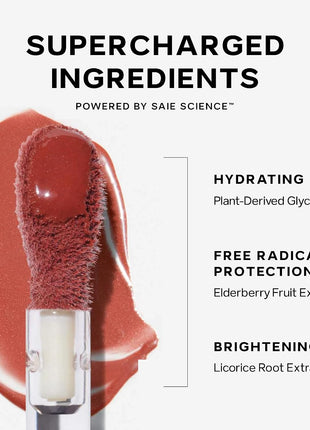 Saie Dewy Glow Duo - Dew Liquid Blush Lady (.40 oz), Mini Glowy Super Gel Warmglow (.5 oz) - Radiant Cheek Tint & Illuminating Primer for a Natural, Lit-From-Within Finish