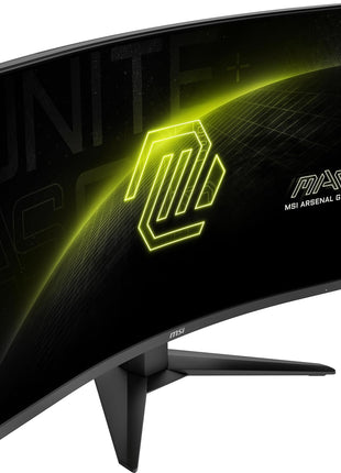 msi MAG 325CQF 32-inch 2560 x 1440 (QHD) Gaming Monitor, 180Hz, Adaptive-Sync, HDMI, DisplayPort, VESA Mountable, Tilt, Height Adjustable, Speaker, 0.5ms, Black