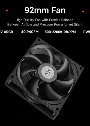 PCCOOLER CPS R400 Air CPU Cooler, Next-Gen 4 Heatpipes Air Cooler, PWM 2200RPM 92mm Fan, 180W TDP CPU Air Cooler,for AMD AM4/AM5/Intel LGA 115X/1200/1700/18XX Black