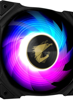 Gigabyte AORUS 120mm Sleeve Bearing ARGB Computer Case Fan, Black (GP-AR120RFAN)