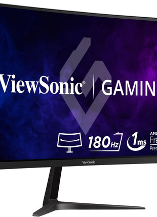 ViewSonic VX2718-2KPC-MHD 27 Inch Curved 1440p 1ms 180Hz Gaming Monitor with FreeSync Premium, Eye Care, HDMI and Display Port