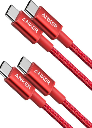 Anker USB C to USB C Cable, Type-C 60W Fast Charging Cable (3FT, 2Pack) for iPhone 16 Series, iPad mini 6 and More (Black)