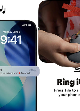 Life360 Tile Pro - Powerful Bluetooth Tracker, Key Finder and Item Locator for Keys Bags, and More. Both iOS and Android Compatible. Phone Finder. 4-Pack (Black/White)
