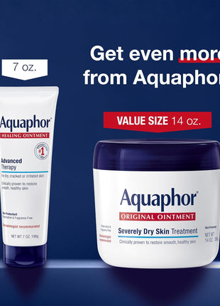Aquaphor Healing Ointment, Advanced Therapy Skin Protectant, Dry Skin Body Moisturizer, Multi-Purpose Healing Ointment, For Dry, ed Skin & Minor Cuts & Burns, 396 g