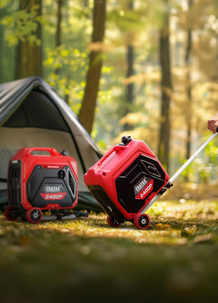 ERAYAK 2400W Portable Inverter Generator for Home Use, Super Quiet Small Generator for Camping Outdoor Emergency Power Backup, Gas Powered Engine, EPA, ECO Mode