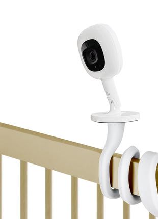 iTODOS Baby Monitor Mount Compatible with Nanit Pro Smart Baby Monitor & Flex Stand, Versatile Twist Mount Without Tools or Wall Damage,Travel Baby Monitor Accessory -White