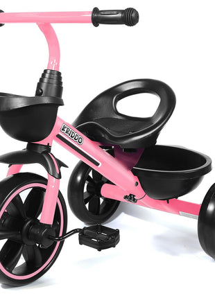 KRIDDO Toddler Tricycle for Toddlers Age 2-5, Tool-Free Trike | Tricycles for 3-5 Year Olds, Pink, Easy to Assemble, 2 Year Old Girl Birthday Gift, Outdoor Toys