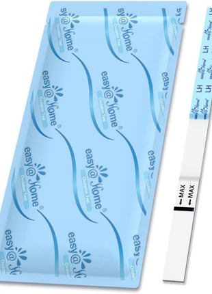 Easy@Home Ovulation Test Strips, 25 Pack Fertility Tests | Ovulation Predictor Kit, Powered by Premom Ovulation Predictor iOS and Android App, 25 LH Strips