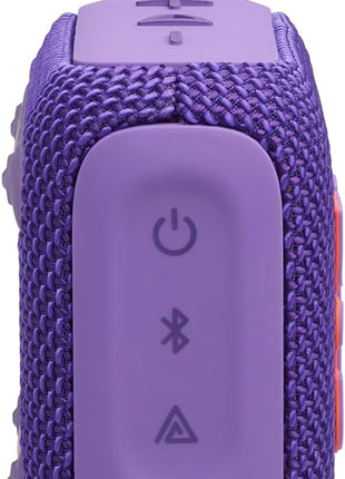 JBL Go 4 - Ultra-Portable, Waterproof and Dustproof Bluetooth Speaker, Big JBL Pro Sound with Punchy bass, 7-Hour Built-in Battery, Made in Part with Recycled Materials (Purple)