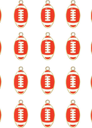 20PCS Sports Charms Enamel Basketball Baseball Pendant Charms for Jewelry Making Rhinestone Ball Game Softball Charms for Necklace Bracelet Earrings DIY Crafts