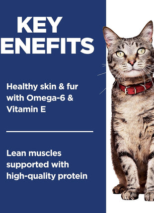 Hill's Science Diet Adult 1-6, Adult 1-6 Premium Nutrition, Dry Cat Food, Chicken Recipe, 7 lb Bag