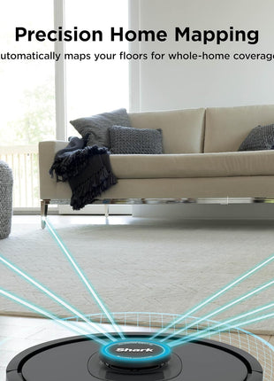 Shark AV2501S AI Ultra Robot Vacuum, with Matrix Clean, Home Mapping, 30 Day Capacity HEPA Bagless Self Empty Base, Perfect for Pet Hair, Wifi, Dark Grey
