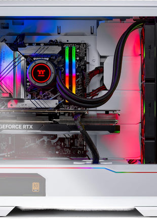 Skytech Eclipse Gaming PC Desktop, Ryzen 7 9800X3D 4.7 GHz (5.2 GHz Turbo), AMD RX 9070 XT 16GB, X670 Board, 2TB Gen4 NVMe SSD, 32GB DDR5 RAM 6000 RGB, 1000W Gold PSU, Wi-Fi, Win 11
