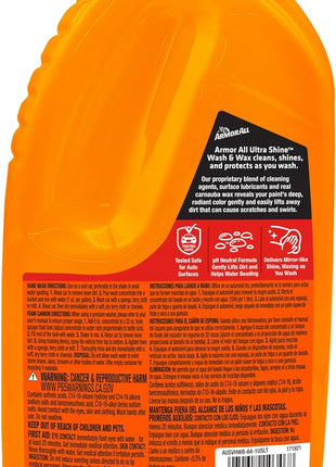 Armor All Ultra Shine Car Wash and Car Wax by Armor All, Cleaning Fluid for Cars, Trucks, Motorcycles, 64 Fl Oz Each
