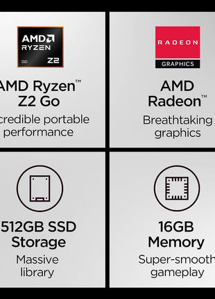 Lenovo Legion Go S - 2025 - Mobile Gaming Console - AMD Radeon graphics - 8 inch PureSight IPS Display - 120Hz - AMD RyzenTM Z2 Go - 16GB Memory - 512GB Storage - Glacier White - Free PC Game Pass