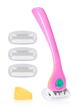 Billie Razors for Women, Malibu - 1 Handle, 4 Refills & Magnetic Holder