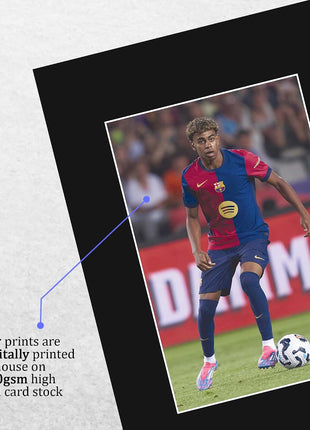 HWC Trading Lamine Yamal Gifts Printed Signed Autograph Picture for Soccer Fans and Supporters - US Letter