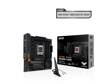 ASUS TUF Gaming B650M-E WIFI AMD B650 AM5 DDR5 6400 2xDP HDMI Dual M2 USB3.2 AX WiFi + BT AURA RGB 2.5Gbit LAN up to mATX 128GB ram support, ASUS TUF PROTECTION, Armoury Crate