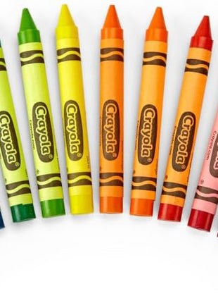 Binney & Smith Crayola(R) Large Crayon Set, Lift-Lid Box, Assorted Colors, Box Of 16