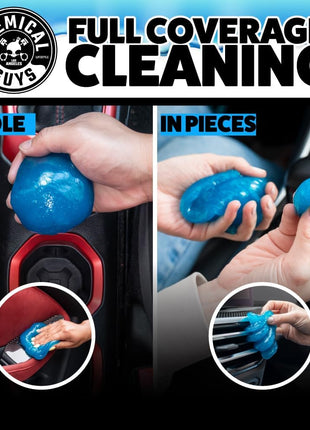 Chemical Guys Sticky Icky Car Cleaning Gel, Green Apple, Interior Car Cleaner, Reusable Automotive Crevice & Interior Dust Cleaner for Air Vents, Consoles, Cup Holders & Keyboards, 4 Pack (100g Each)