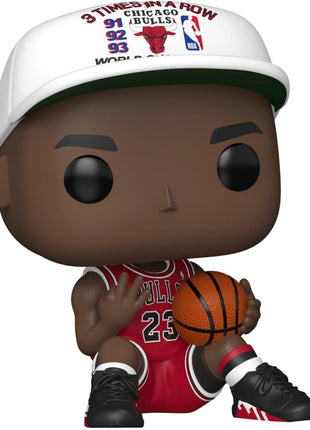 Funko POP! NBA: Bulls - Michael Jordan (3X in a Row) | Official Merch - Collectable Vinyl Figurine for Shelf Display - Birthday Gift Idea for Fans and Collectors