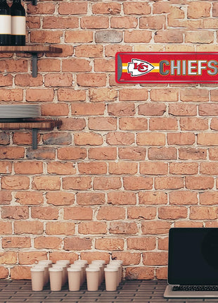 NFL Rico Industries Metal Street Sign Metal Street Sign 4 inch x 15 inch Home Décor - Bedroom - Office - Man Cave