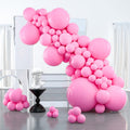 PartyWoo Pink Balloons 127 pcs Different Sizes of 36 18 12 10 5 Inch Matte Pink Balloon Arch Kit Garland for Baby Shower Valentine's Day Princess Bachelorette Birthday Party Decorations Pink Y11