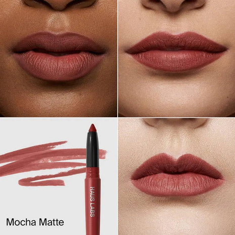 HAUS LABS BY LADY GAGA Le Monster Lip Crayon Mocha Matte & ENTEL Aloe vera Sheet Masque (BONUS)