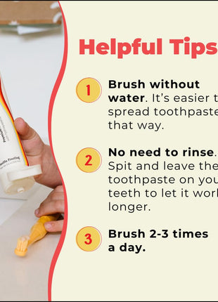Happy Tooth Hydroxyapatite Toothpaste, Fluoride Free, Natural Whitening for Kids, Toddlers and Adults, SLS Free, Enamel Safe, Dentist Formulated with Clean Ingredients, Vanilla Frosting Flavor, 3.4oz