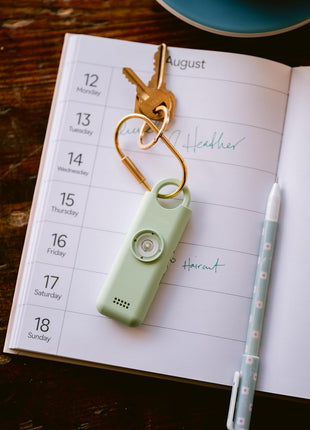 She's Birdie 3.0 New Version – The Original Personal Safety Alarm for Women by Women–Loud Siren, Flash Light and Rechargeable Battery in a Variety of Colors (Charcoal Black)