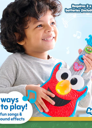Sesame Street Rock with Elmo Guitar, Dress Up and Pretend Play, Lights and Sounds Preschool Musical Toy