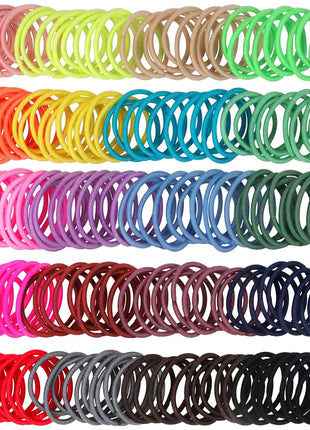 200PCS Small Hair Ties,No Crease Baby Hair Ties,Elastic Hair Ponytail Holder Hair Accessories for Baby Girls Infants Toddlers Kids